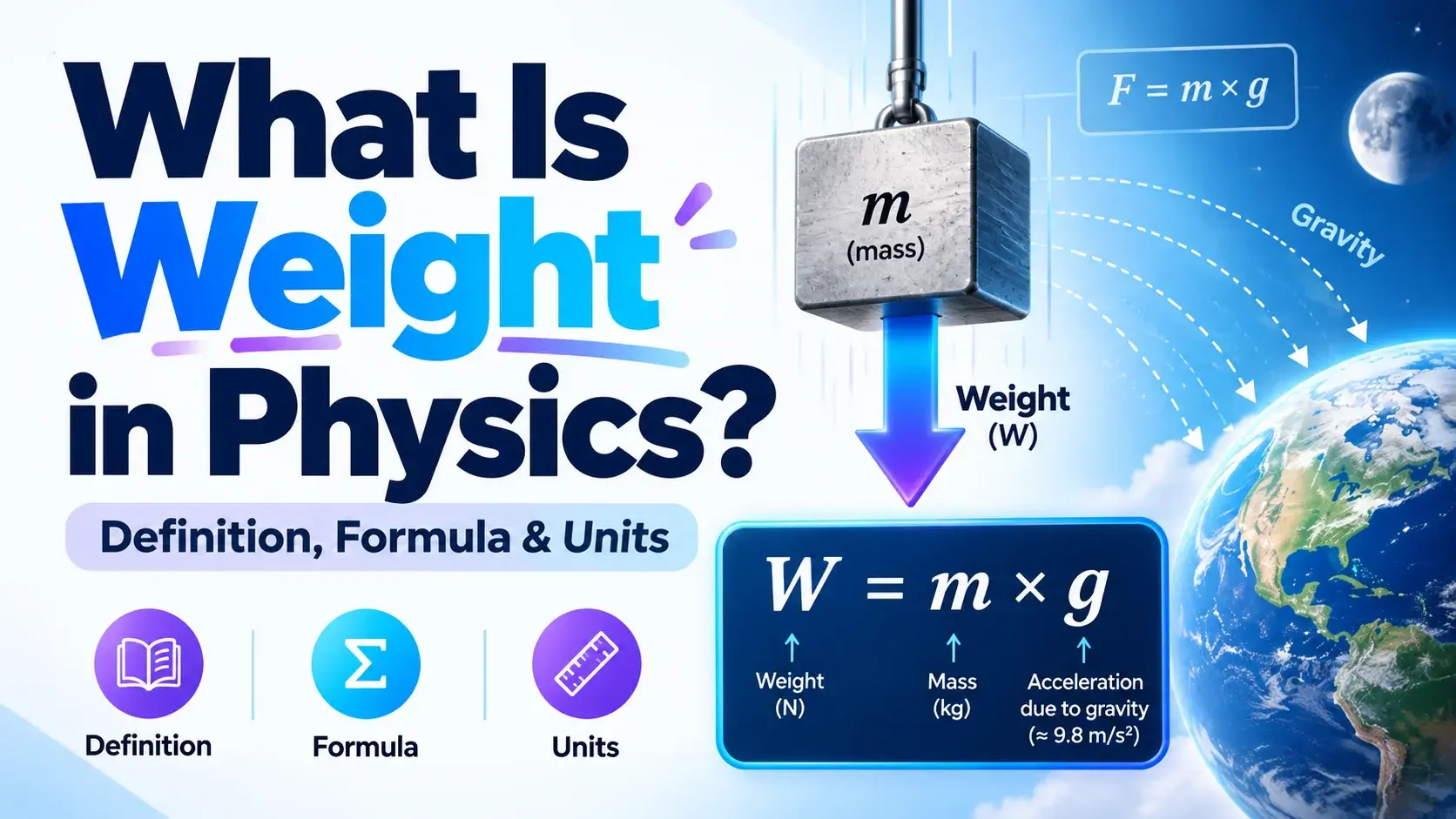 What Is Weight in Physics? Definition, Formula & Units